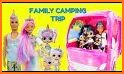 Kids camping Games & shopping with Familly related image