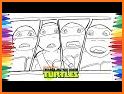 coloring  turtle the ninja  book related image