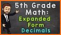 Decimals - Fifth grade Math skills related image