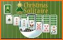 Solitaire Game. Christmas related image