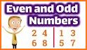 Even Odd Numbers for Pre-school related image