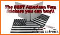 American Flag Stickers related image