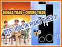 IDOL Piano BTS Tiles related image