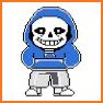 undertale coloring sans related image