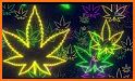 Neon Mandala Weed Keyboard Background related image