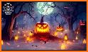 Creepy Pumpkin Keyboard Background related image