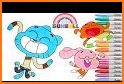 Gumballl Coloring Book for Darwin related image