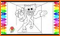 Playtime: Huggy coloring poppy related image