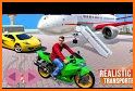 Airplane Pilot Bike Transporter: Bike Driving Game related image