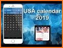 USA Calendar 2019 Popular related image