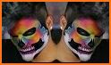 Colorful Smokey Neon Skull related image