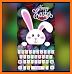 Glitter Bunny Keyboard Theme related image