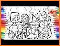 Coloring Halloween for kids related image