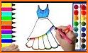 Dress Up & Girls Coloring Pages Glitter related image