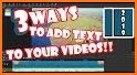 Video Editor Trim and edit video Add text in video related image