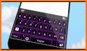 Galaxy Purple Keyboard Theme related image