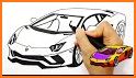 Cartoon Car Coloring related image