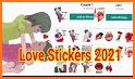 Couple Romantic Kiss Stickers- WAStickerApp related image