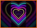 Neon Light Heart Keyboard Background related image