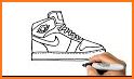 Sneakers Jordan Coloring Pages related image