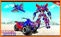 Snow Mountain ATV Quad Bike Transform Robot Games related image