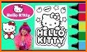 New Hello Kitty coloring book related image