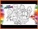 PJ Superheroes Masks coloring book related image