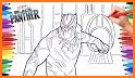 Black Panther Coloring Book related image