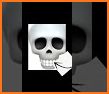 Skull Emoji Keyboard Background related image