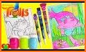 coloring happy from trolls related image