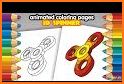 Fidget Spinner Coloring Book & Drawing Kids Game related image