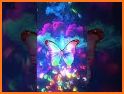 Smoking Neon Butterfly Live Wallpaper related image