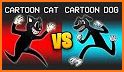 Real Cartoon Cat 2 Among Cartoon Dog Guys related image