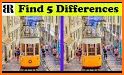 Find the difference : Spot all 5 differences related image