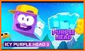 icy purple head related image