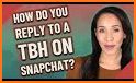 TBH:  Q&A for Snapchat related image