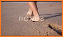 Girl feet beach related image