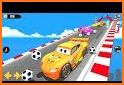 Superhero Lightning Car Downhill Stunt Racing Game related image