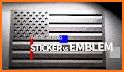 American Flag Stickers related image