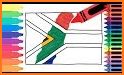 How to draw flags of Africa related image