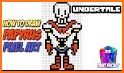 Papyrus Undertale Pixel Art Color By Number related image