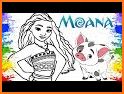 Moana coloring pages related image