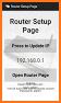 Router Setup Page related image