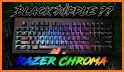 Rainbow Wave Live Keyboard Background related image