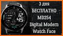 MD254 - Digital Modern Watch Face Matteo Dini MD related image