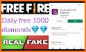 Lucky Spin to FF Diamond - Win Free Diamond related image