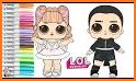 Cute Lol Dolls Coloring Book related image