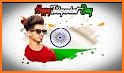 Indian Flag face photo editor  & 15th August DP related image