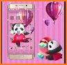 3D Cute Love Panda Theme related image