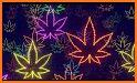 Neon Cannabis Keyboard Background related image